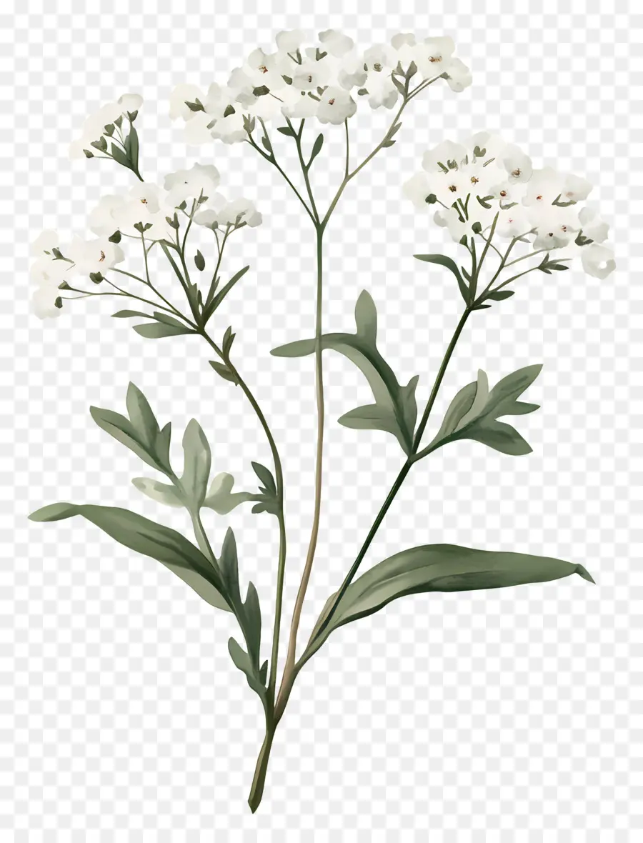 Fleur De Souffle De Bébé，Plante Verte PNG