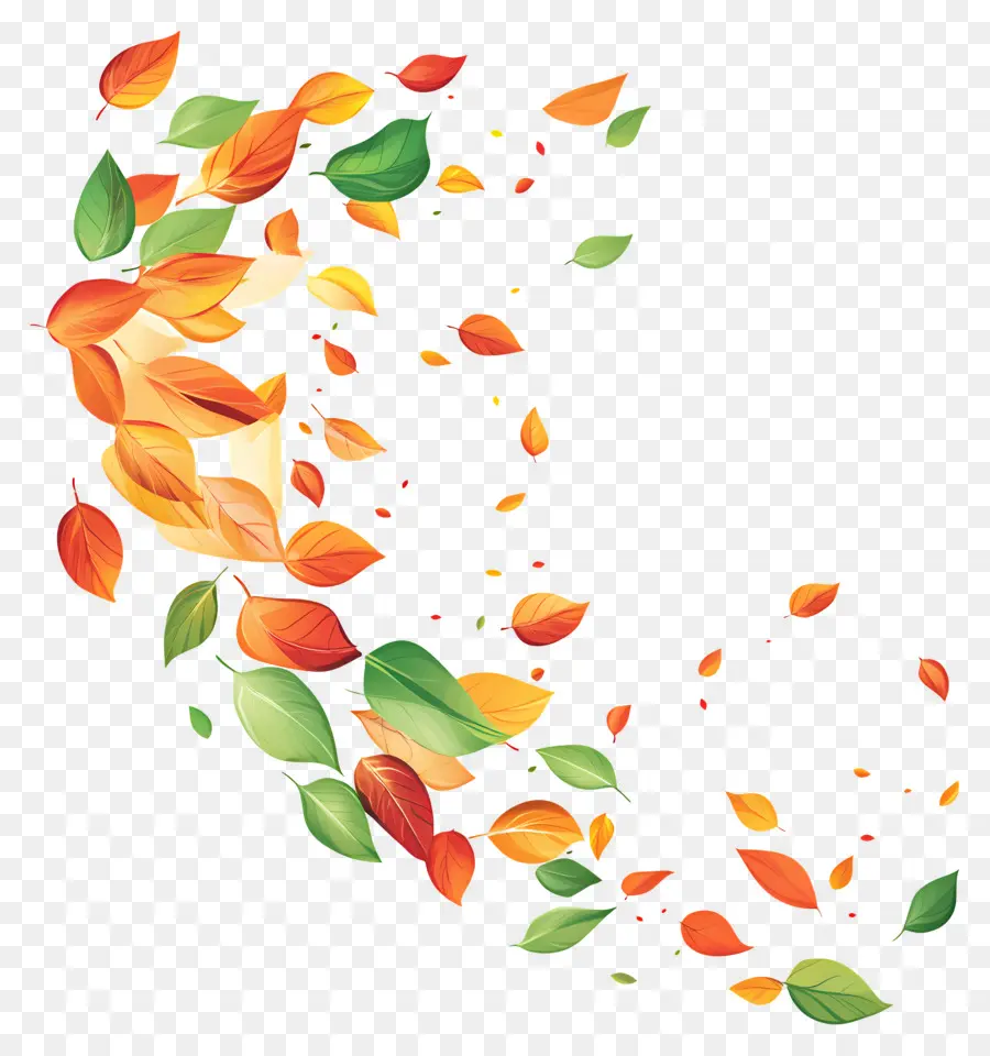 Feuilles Flottantes，Feuilles PNG