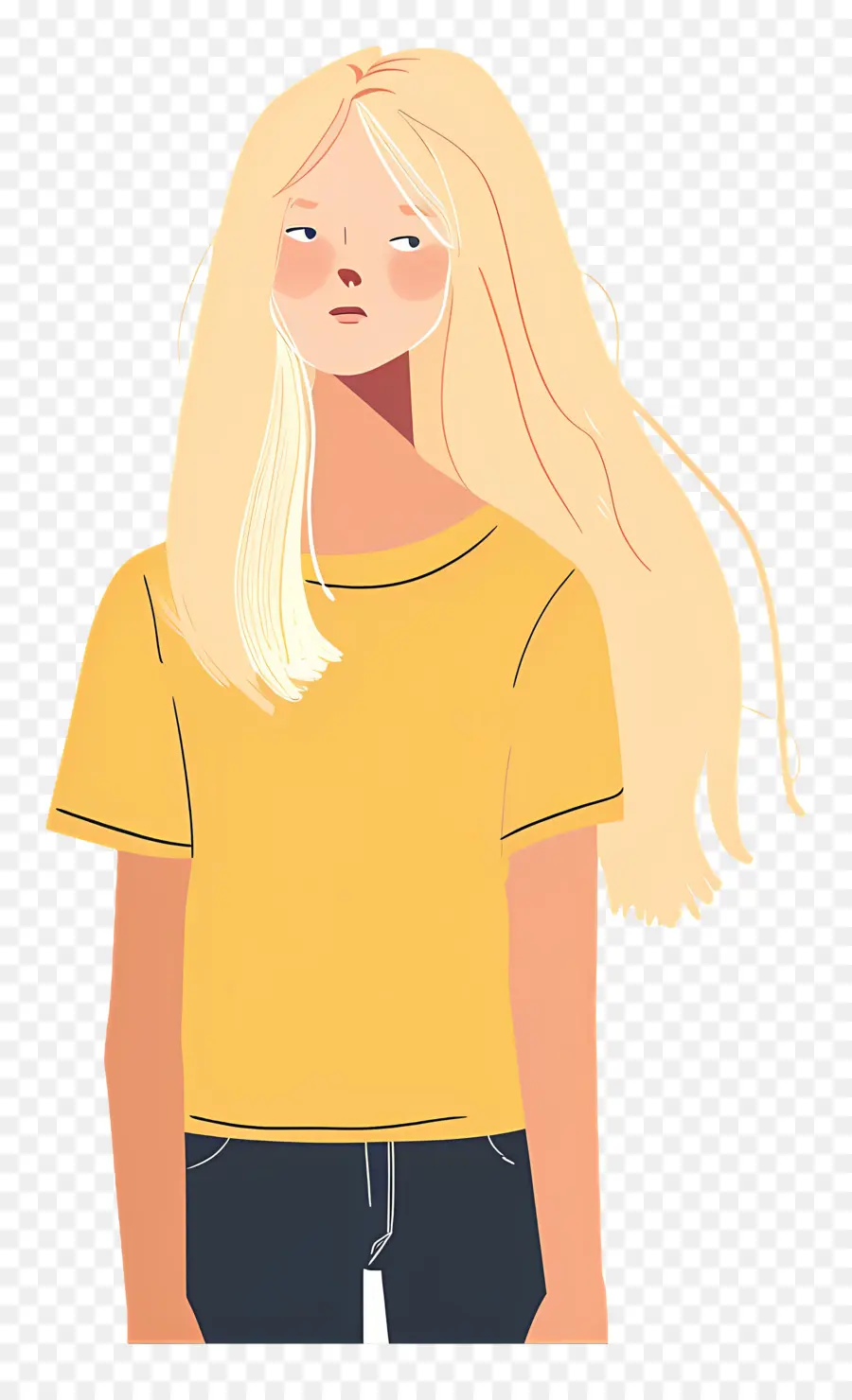 Femme Blonde，Fille PNG