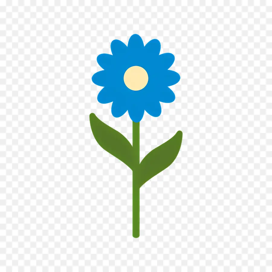 Fleur De Marguerite，Fleur Bleue PNG