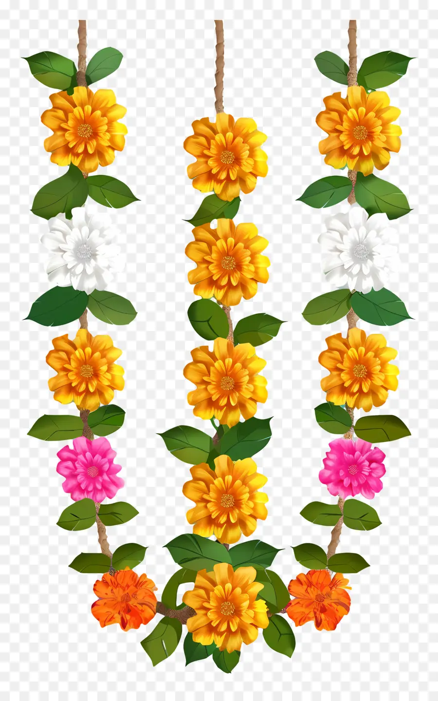 Guirlande Ougadi，Guirlande De Fleurs PNG