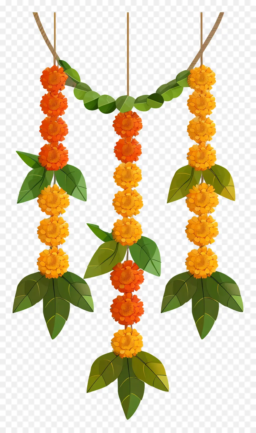 Guirlande Ougadi，Guirlande De Fleurs PNG