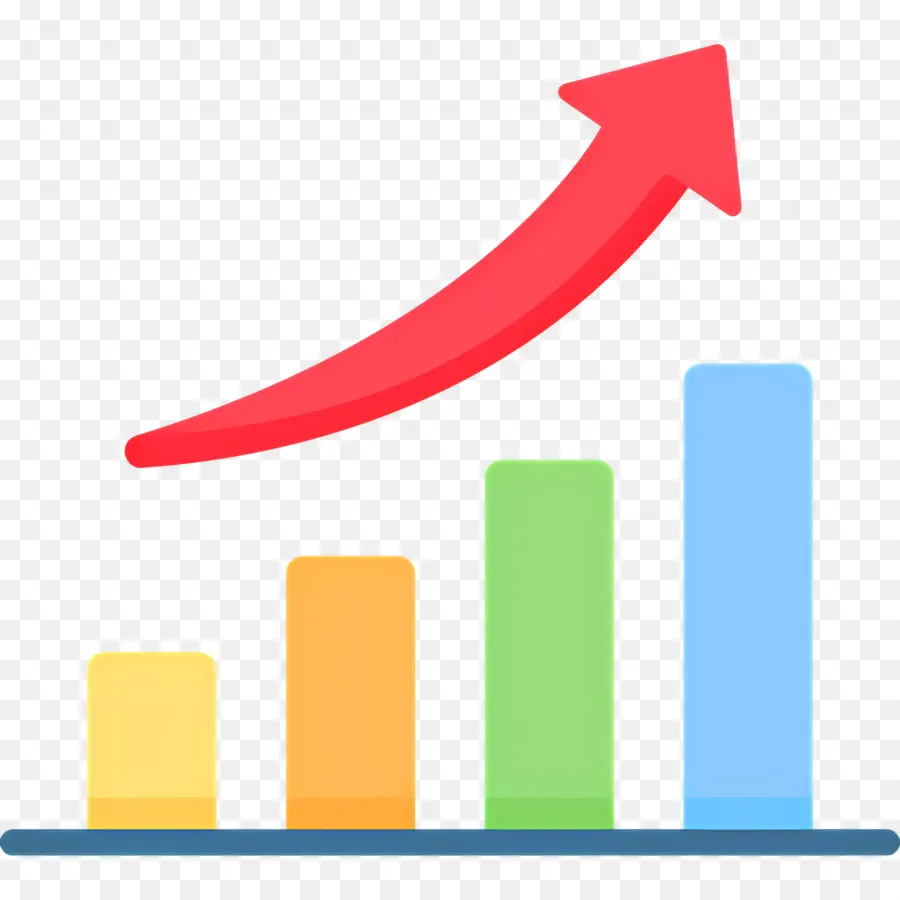 Flèche De Croissance，Graphique à Barres PNG