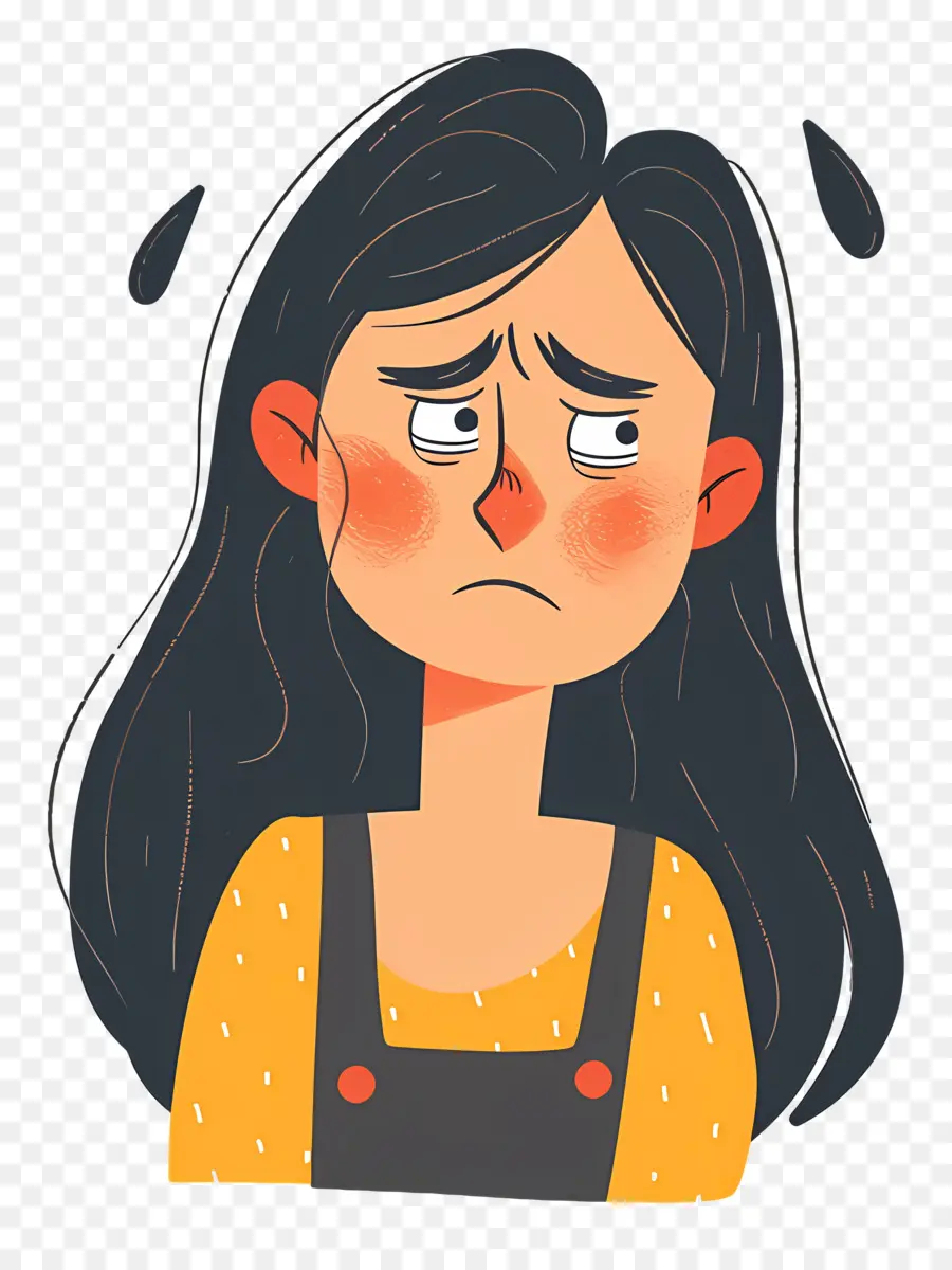 Femme Qui Pleure，Fille Triste PNG