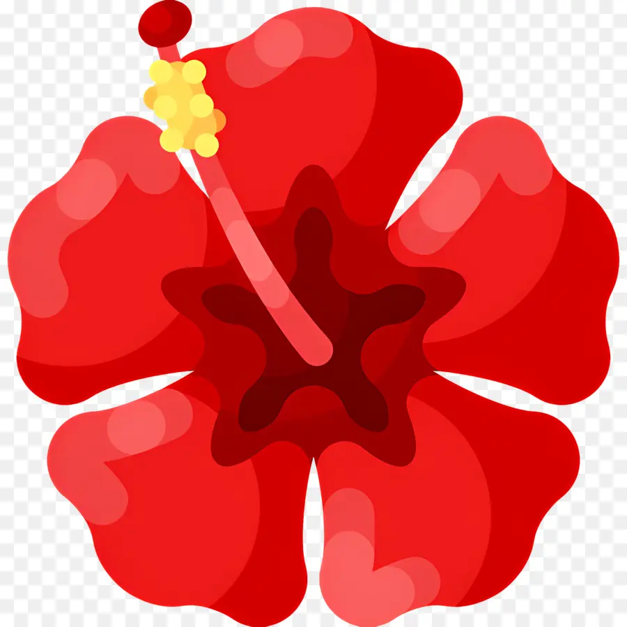 Fleur Tropicale，Fleur Rouge PNG