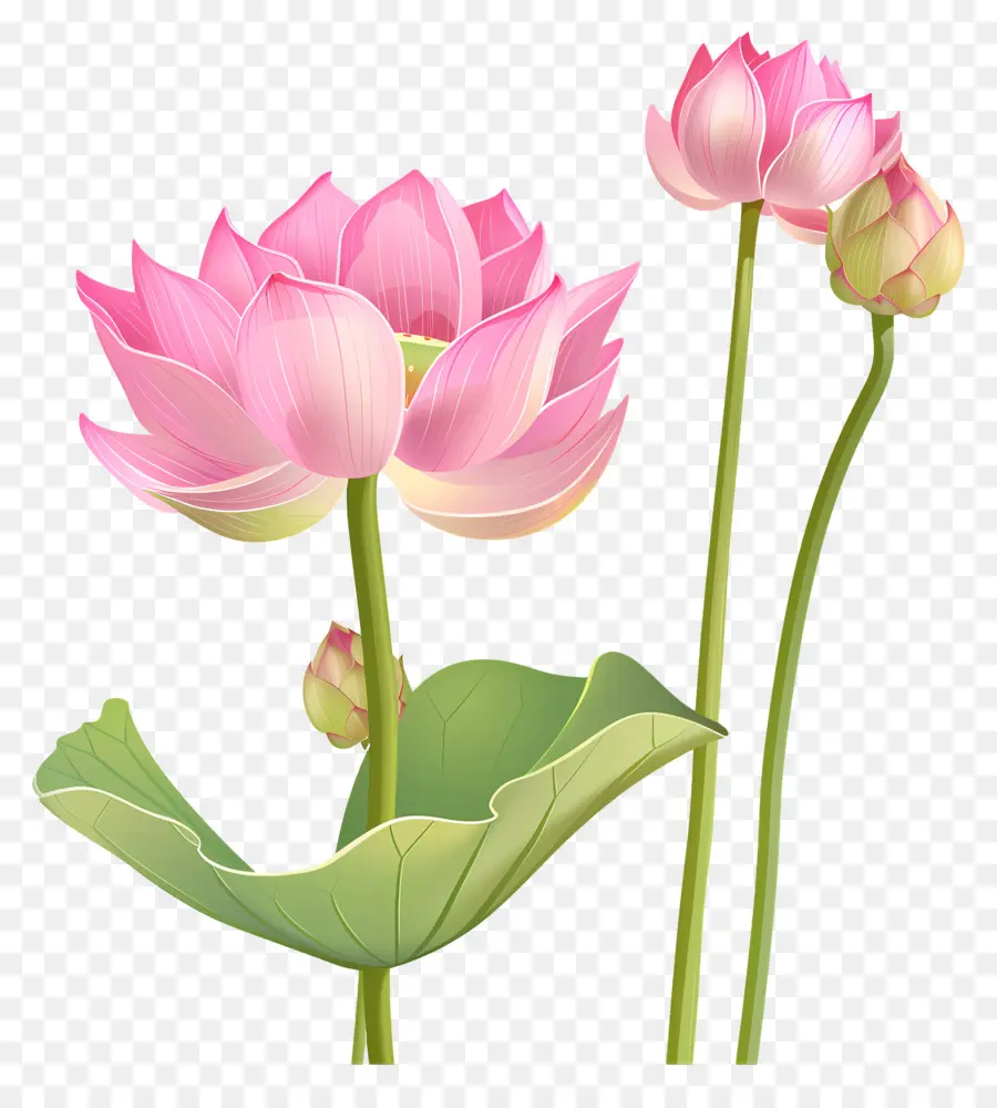 Fleurs De Lotus Roses，Lotus Rose PNG