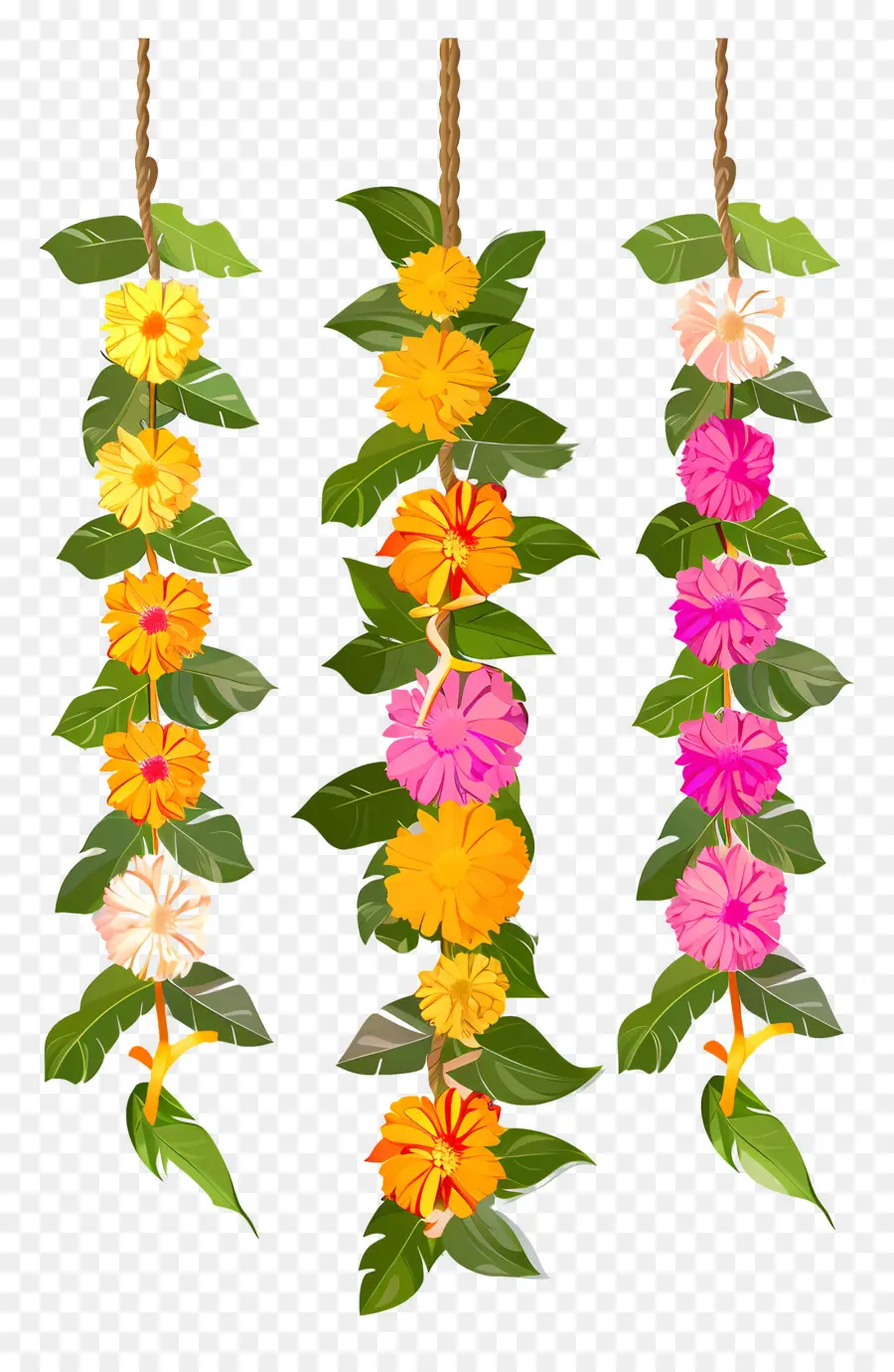 Guirlande Ougadi，Guirlande De Fleurs PNG