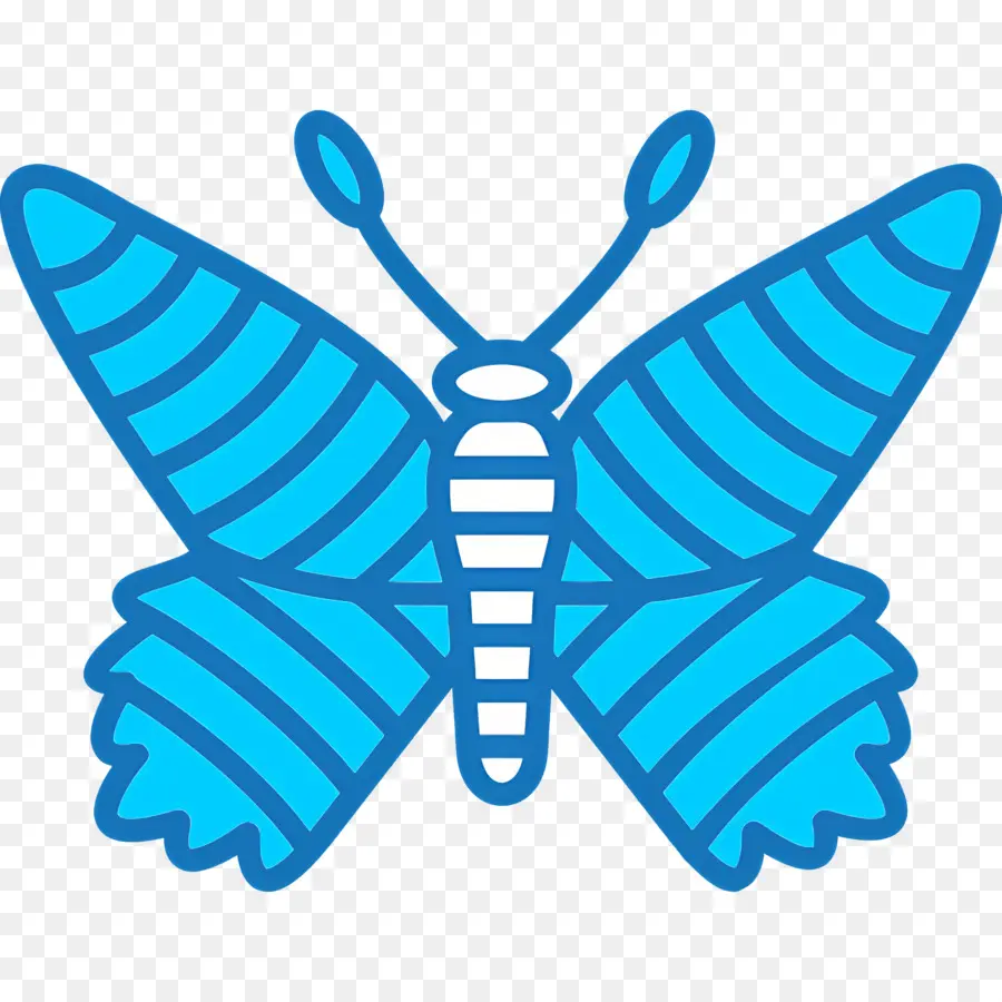 Papillon Bleu，Insecte PNG