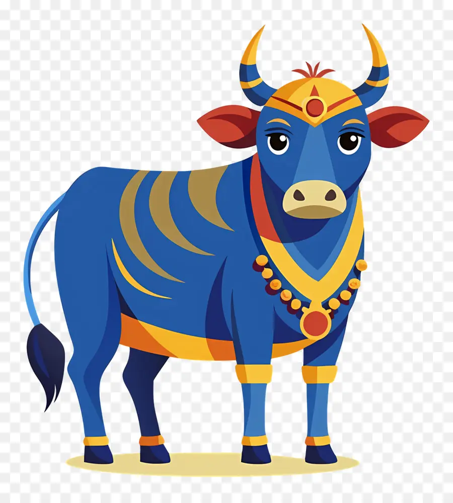 Vache Indienne，Vache Bleue PNG