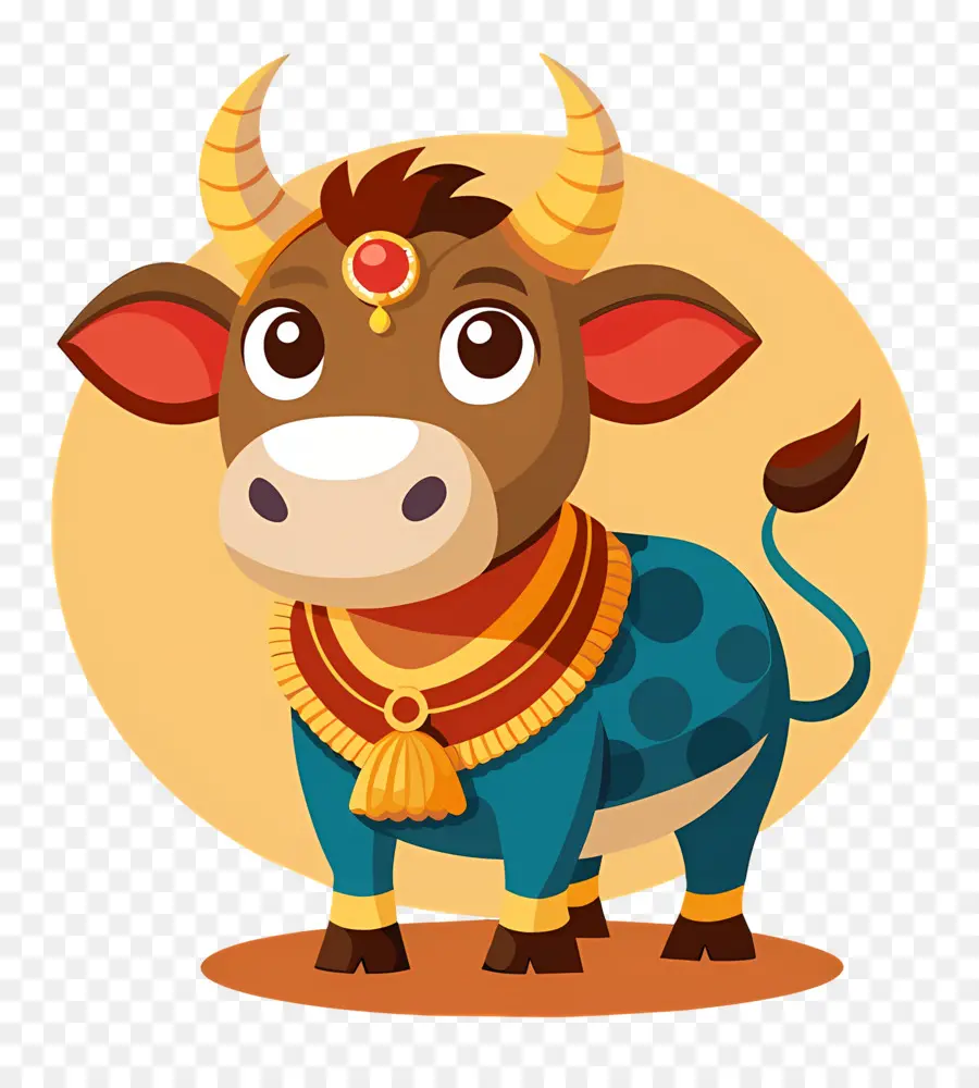 Vache Indienne，Vache Bleue PNG