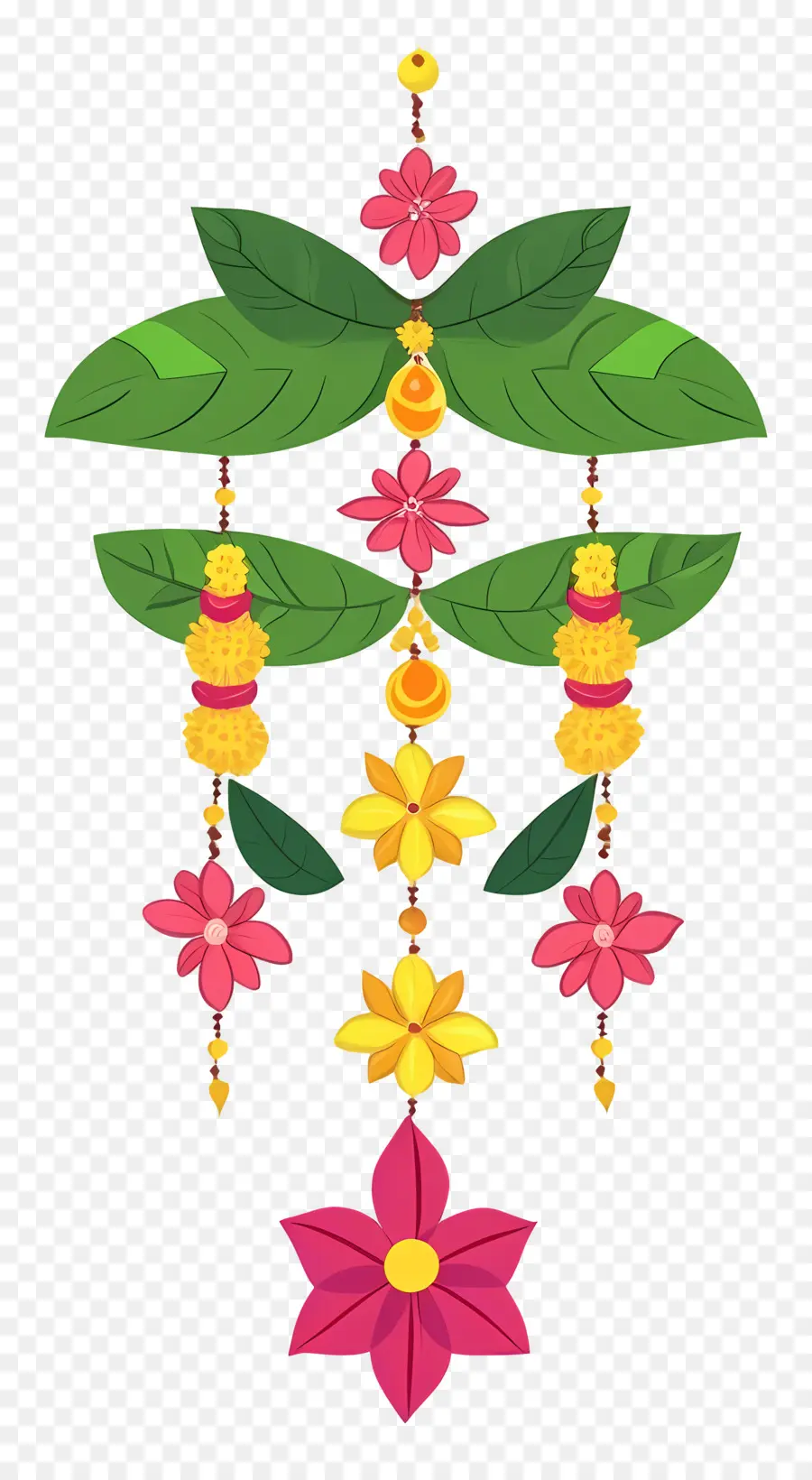 Guirlande Ougadi，Décoration Florale PNG