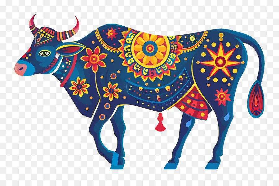 Vache Indienne，Vache Décorative PNG