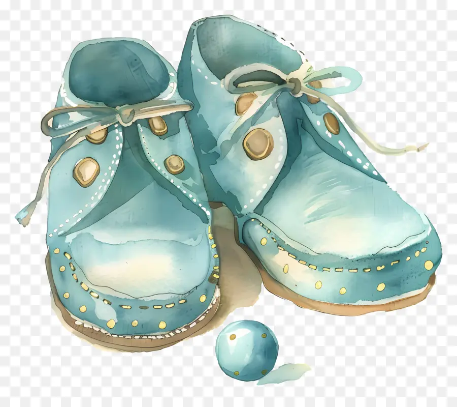 Chaussures De Bébé，Chaussures Aquarelle PNG