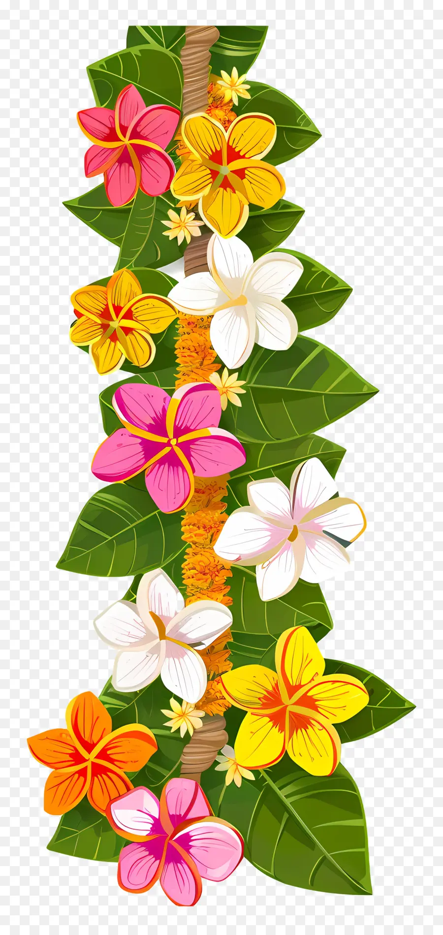 Guirlande Ougadi，Guirlande Florale PNG