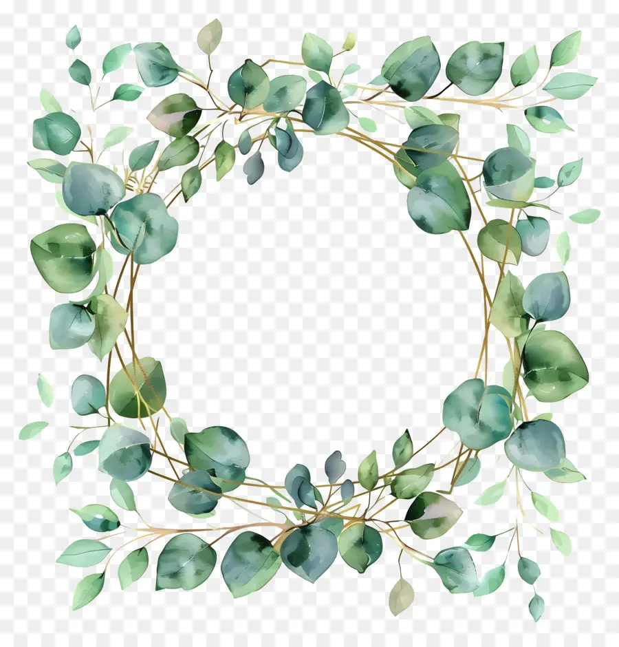 Couronne D'eucalyptus，Couronne De Feuilles PNG