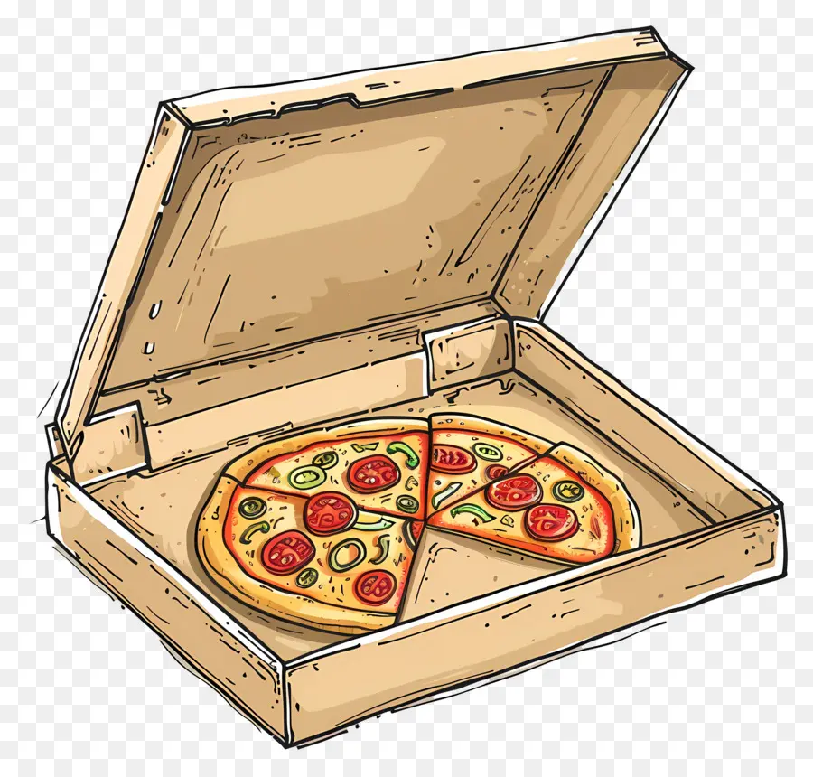 Boîte à Pizza，Pizza PNG