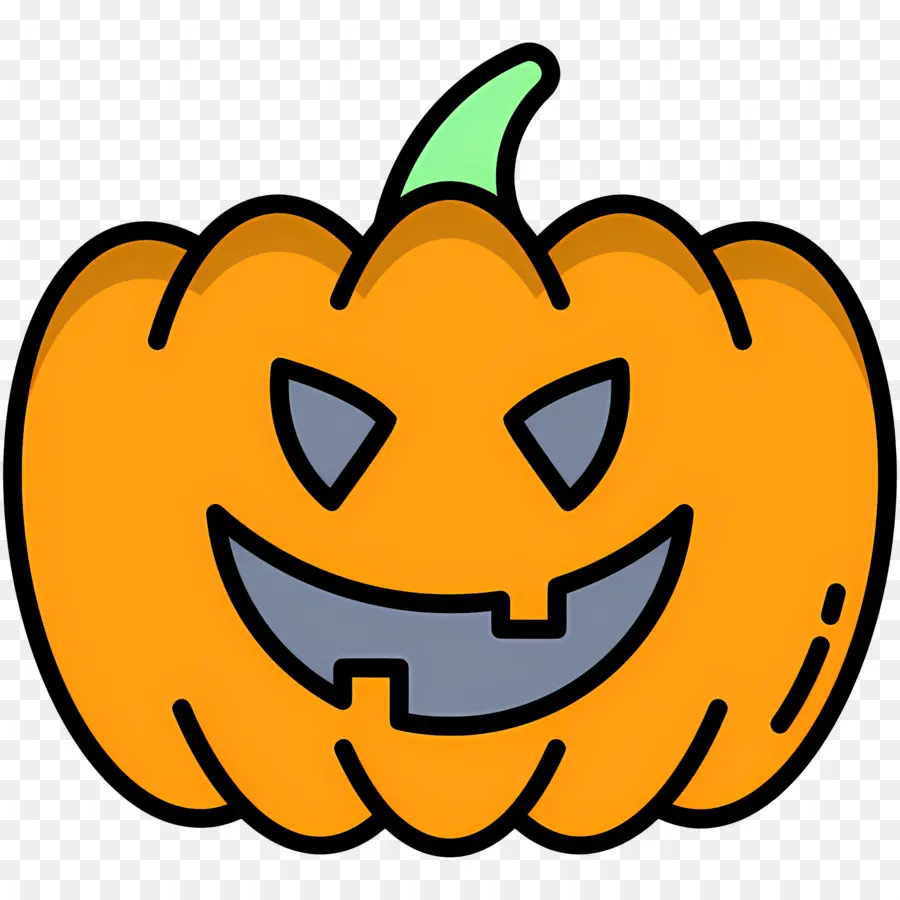 Citrouille D'halloween Effrayante，Lanterne Citrouille Orange PNG