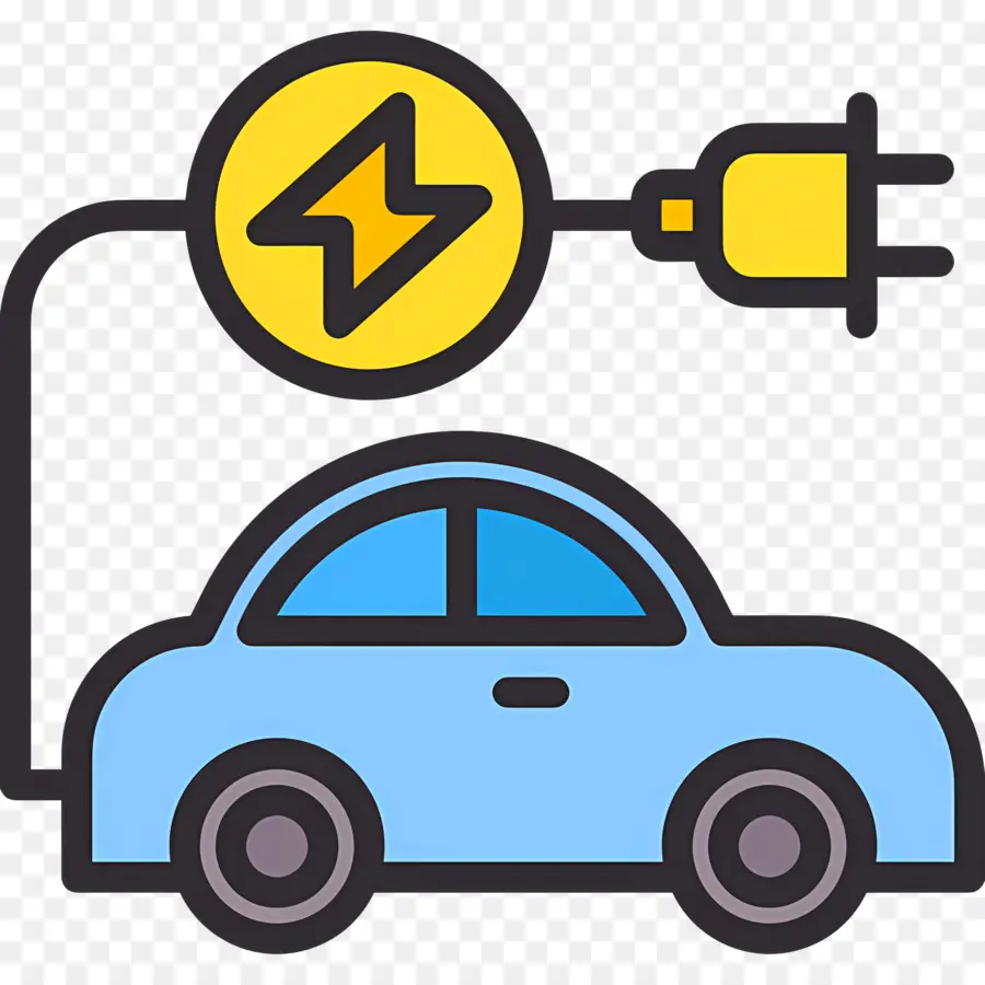 Voiture électrique，Prise PNG