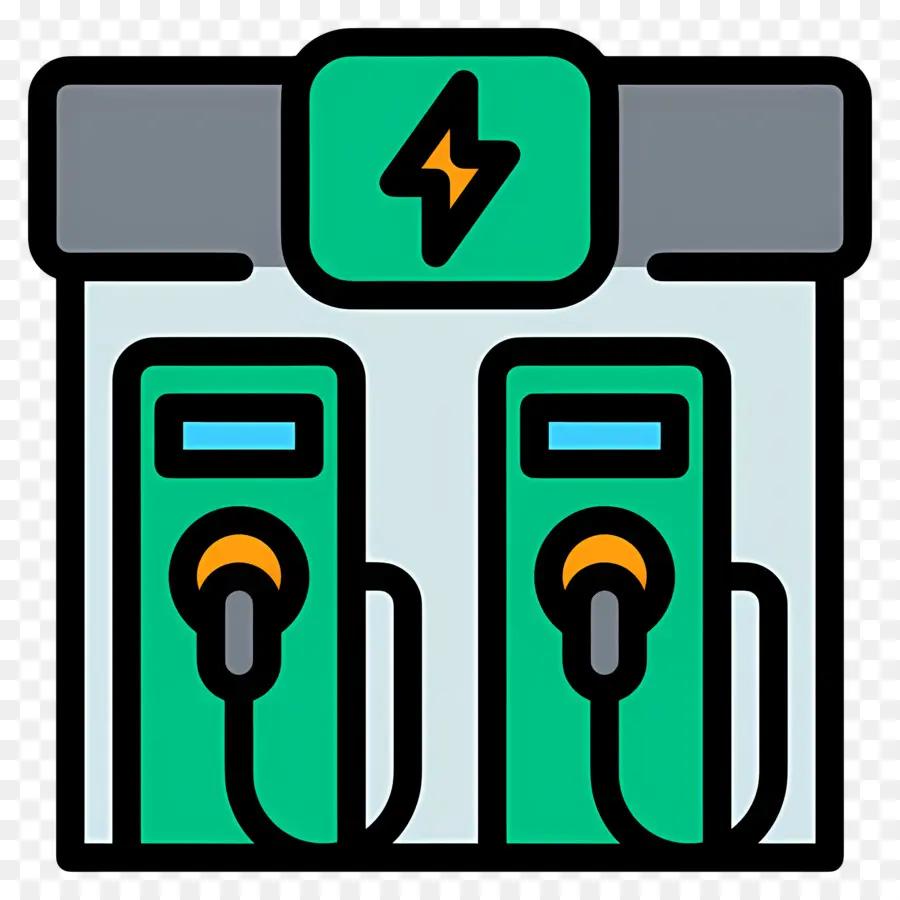 Station De Charge，Électrique PNG