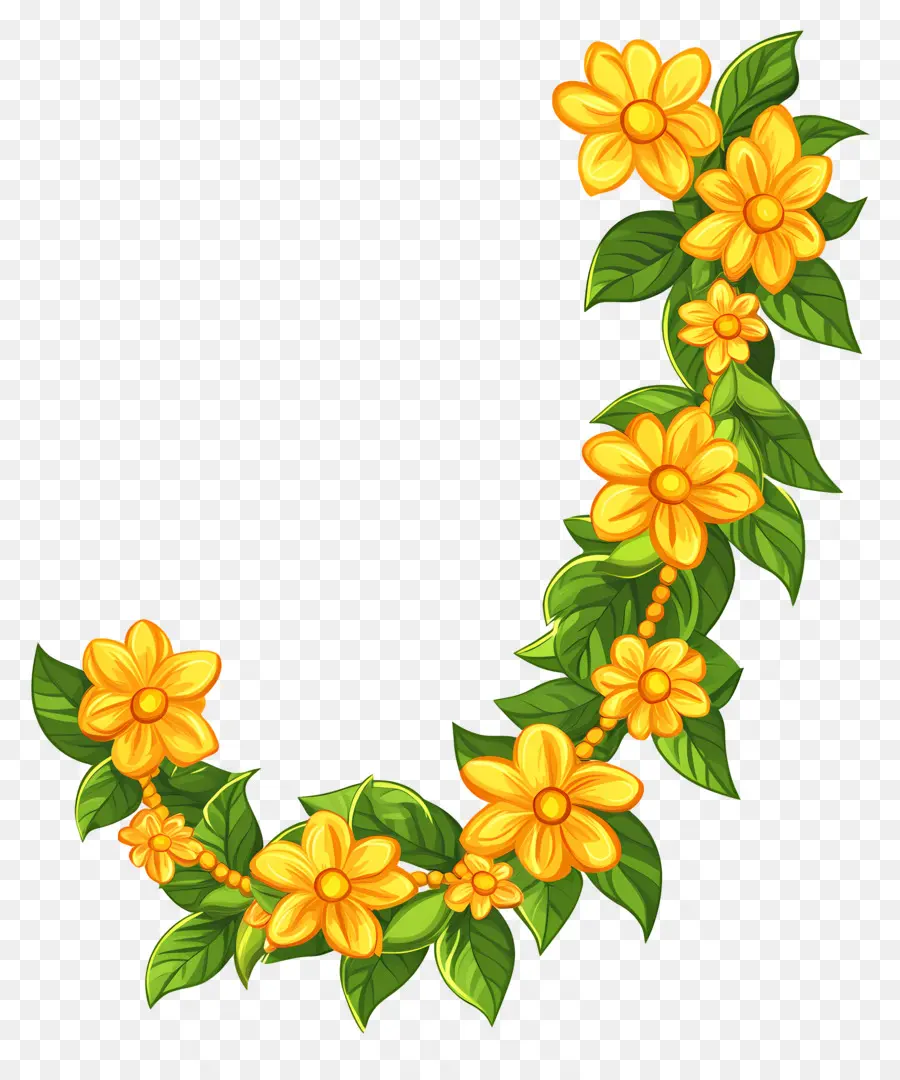 Guirlande Ougadi，Guirlande Florale PNG