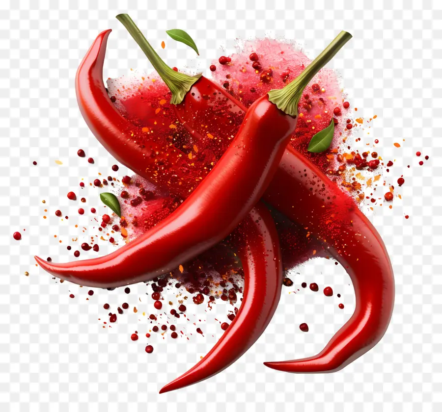 Poudre De Piment，Piments Rouges PNG