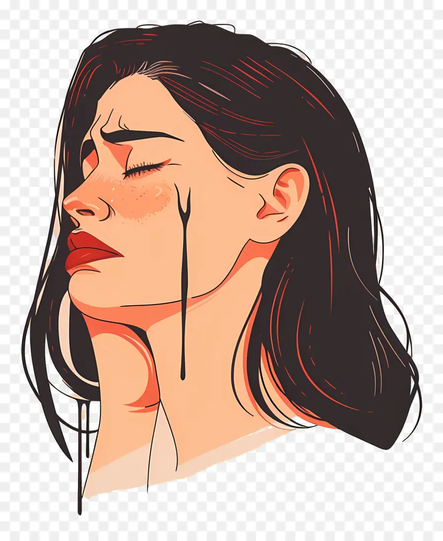 Femme Qui Pleure，Femme Triste PNG