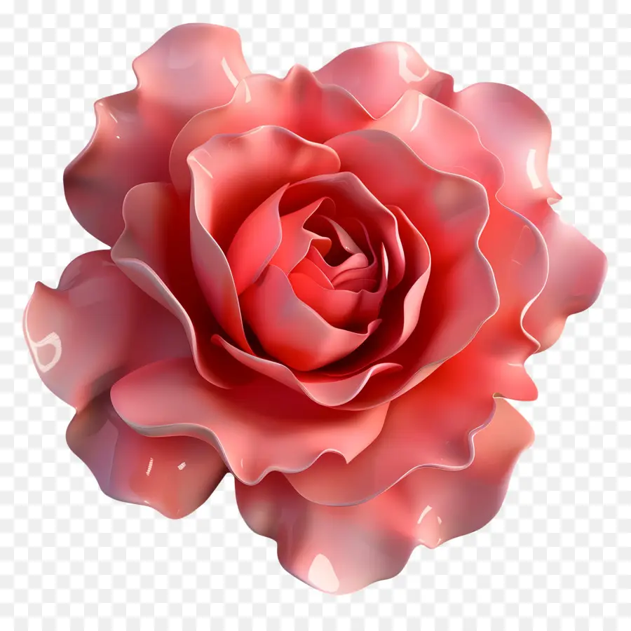 Fleur De Rose Modèle 3d，Rose Rouge PNG