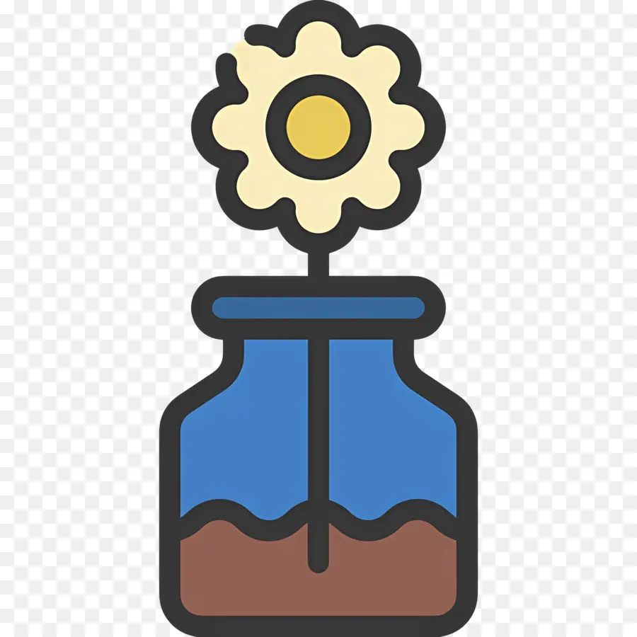 Fleur De Marguerite，Fleur Dans Un Vase PNG