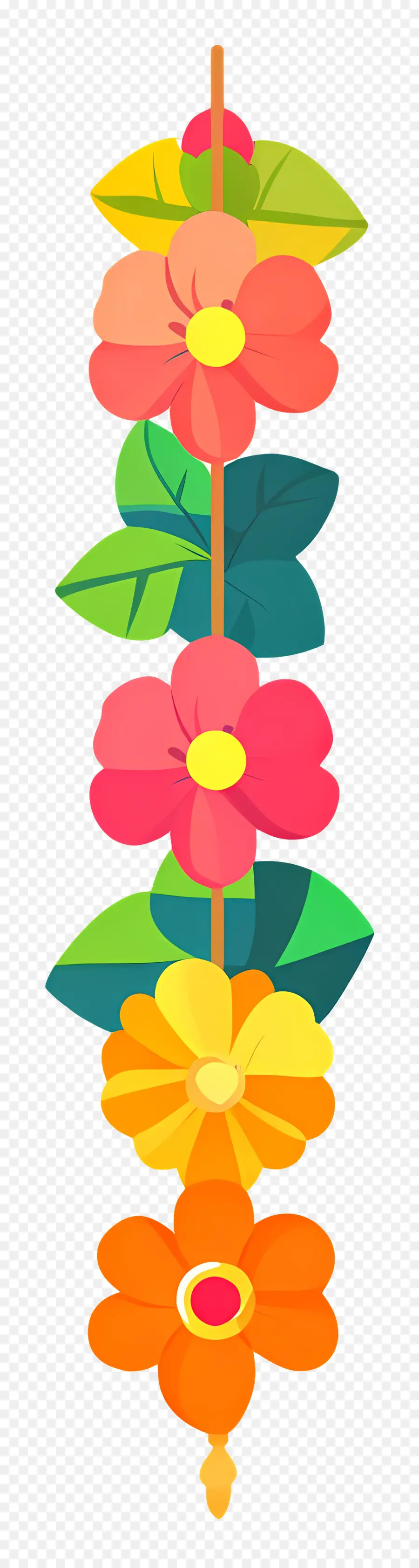 Guirlande Ougadi，Guirlande De Fleurs PNG