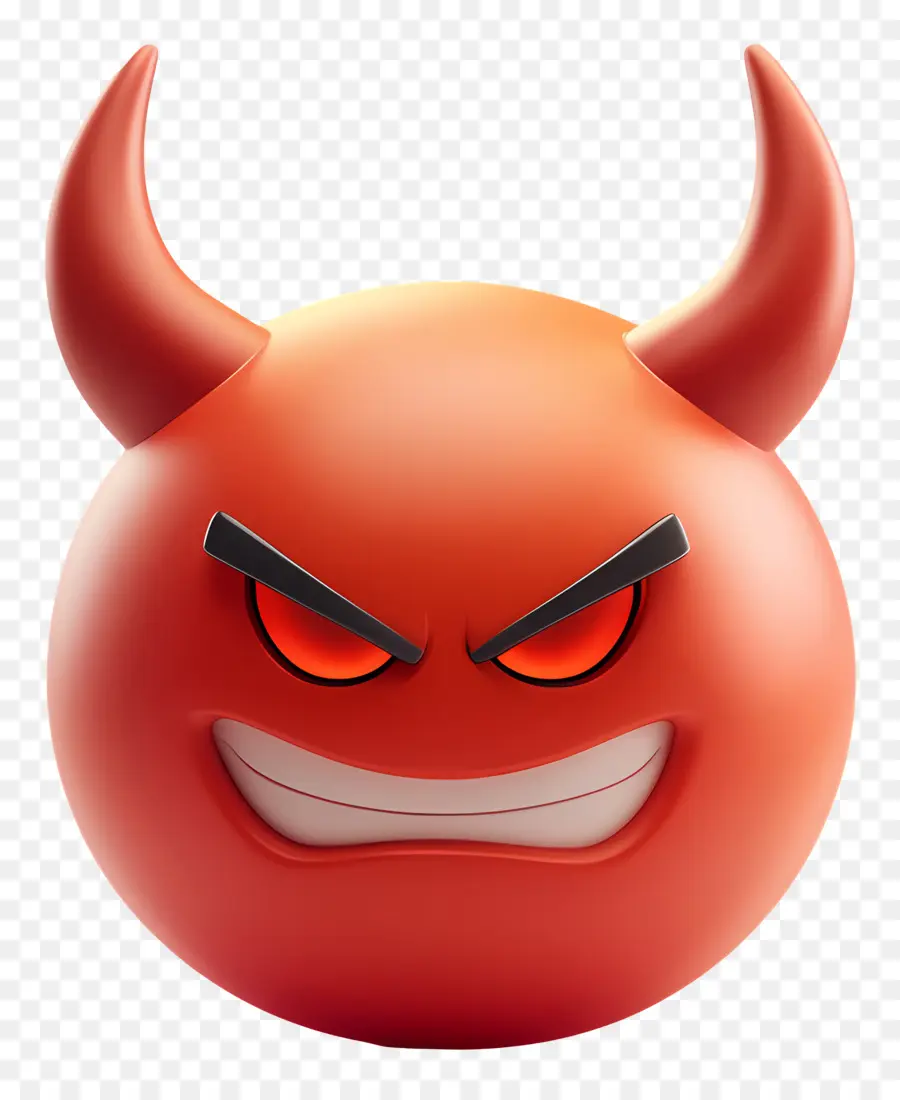 Diable Emoji，En Colère PNG