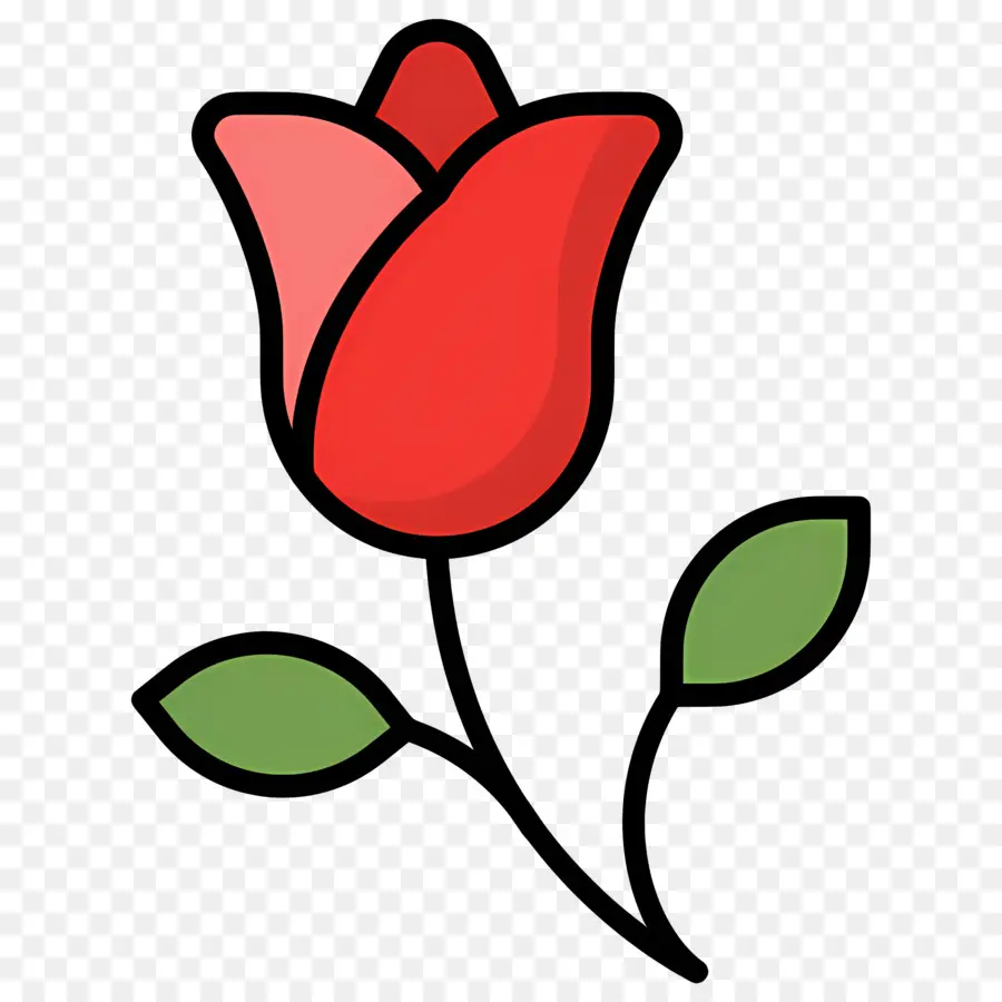 Fleur Rouge，Tulipe Rose PNG