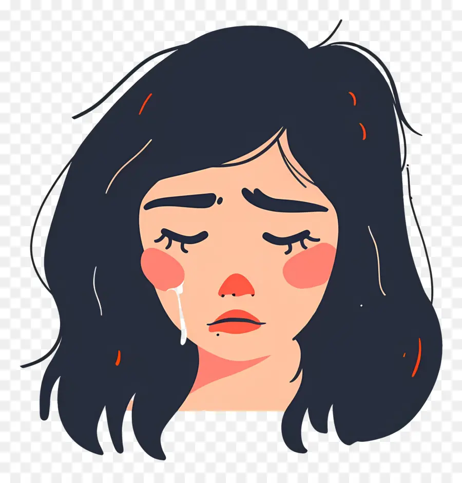 Femme Qui Pleure，Femme Triste PNG