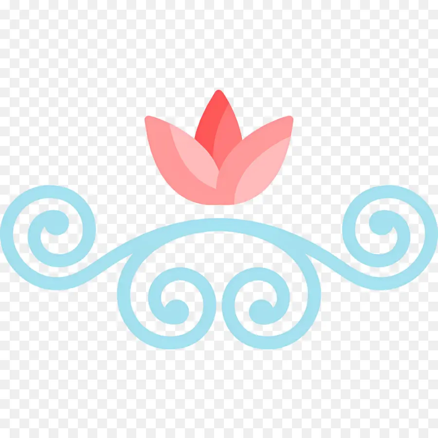 Ligne De Fleurs，Fleur De Lotus PNG