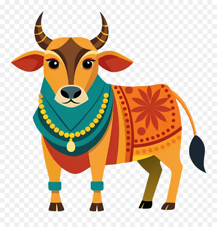 Vache Indienne，Vache Bleue PNG