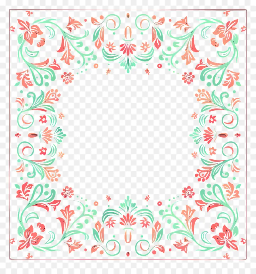 Cadre Floral Vintage，Cadre Floral PNG