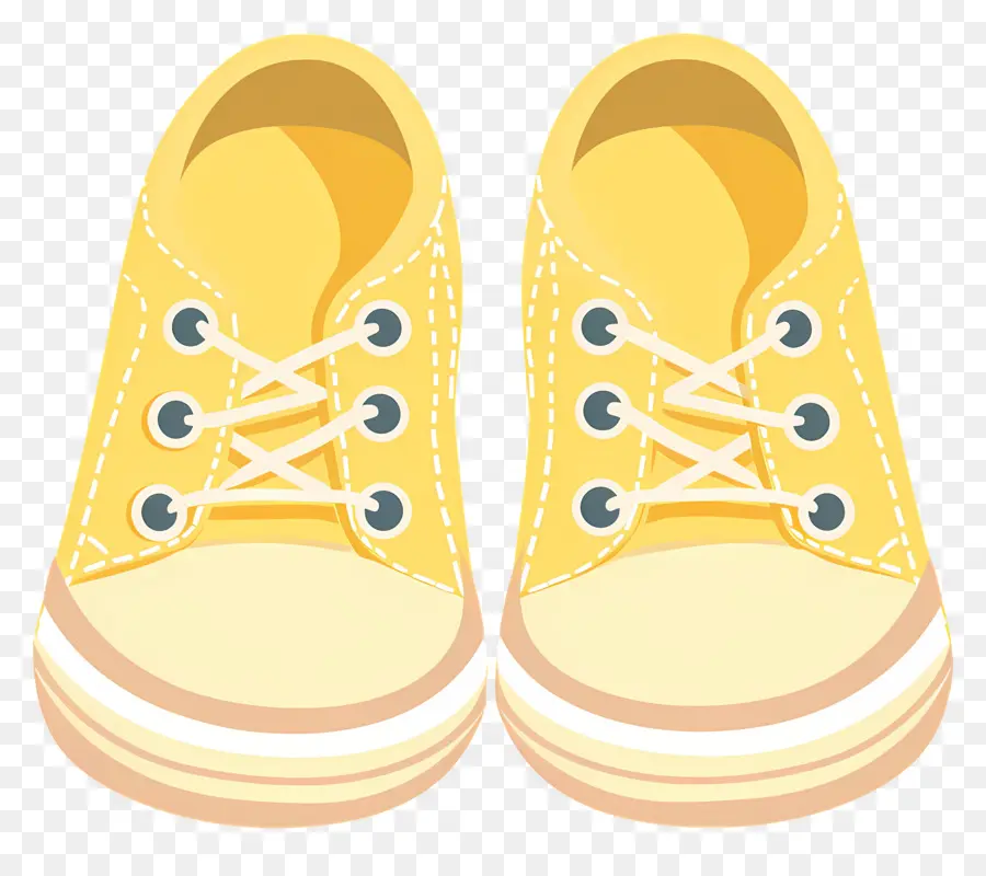 Chaussures De Bébé，Chaussures Jaunes PNG