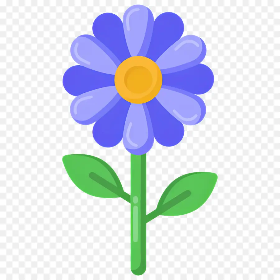 Fleur De Marguerite，Fleur Bleue PNG