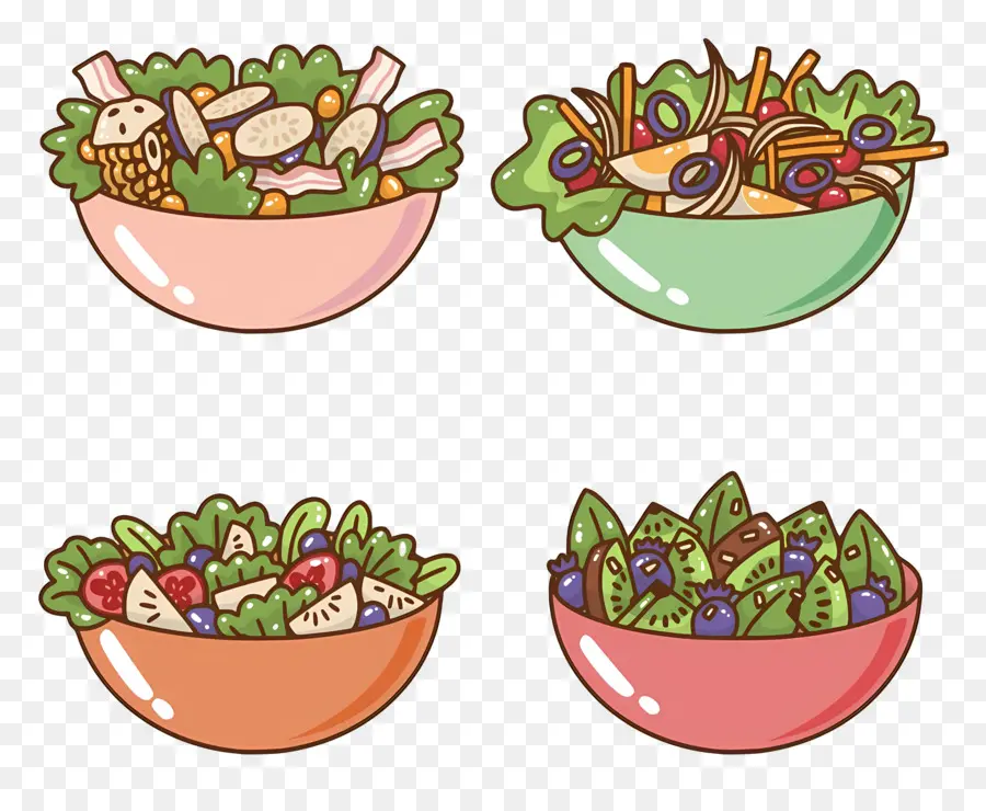 Salades，Saladiers PNG