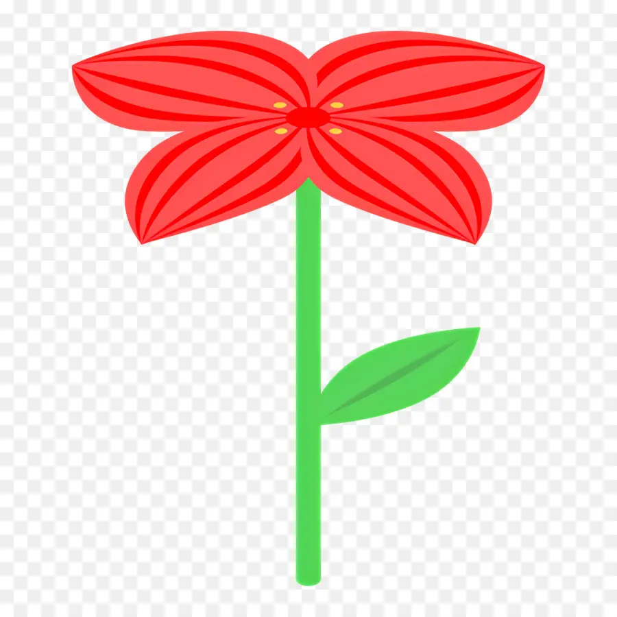 Fleur Rouge，Tige PNG