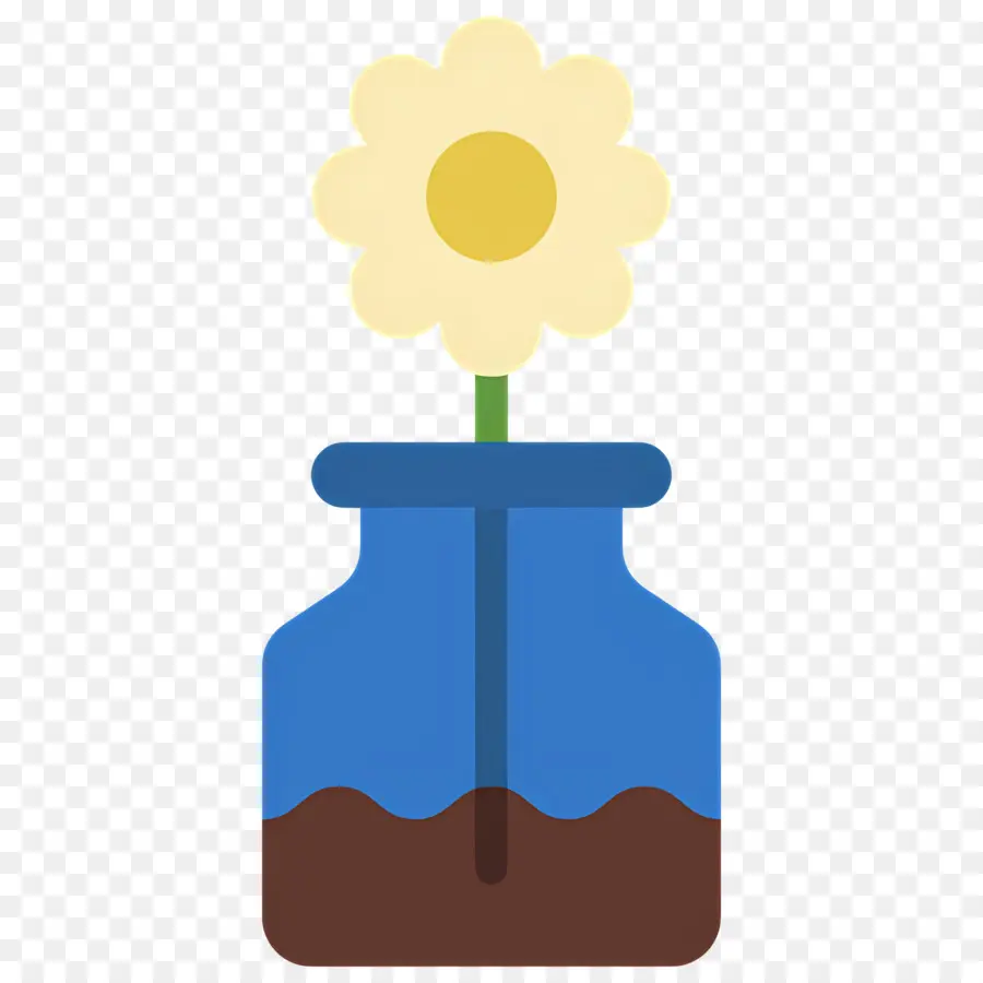 Fleur De Marguerite，Fleur Dans Un Vase PNG