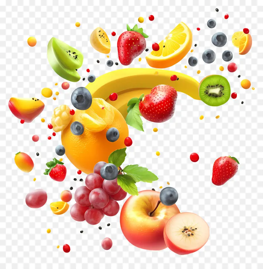 Fruits Volants，Fruits PNG