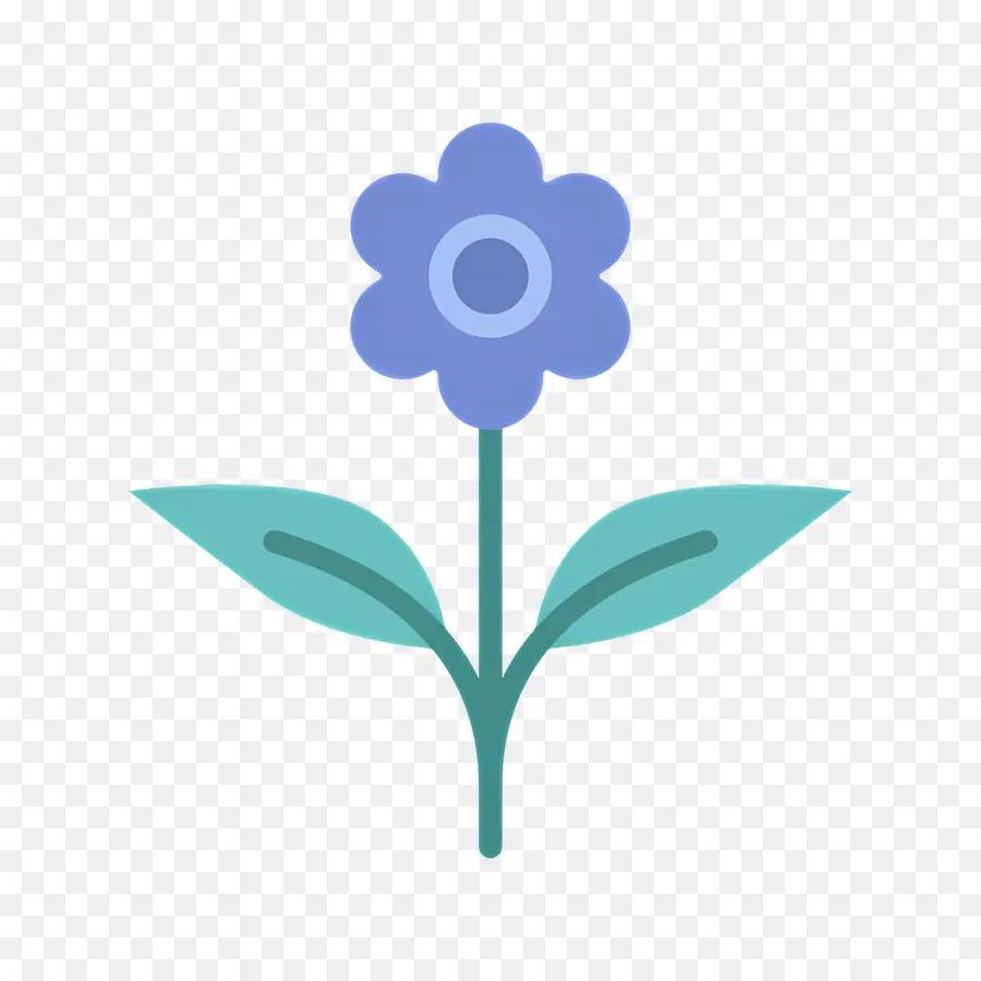 Fleur De Marguerite，Fleur Bleue PNG