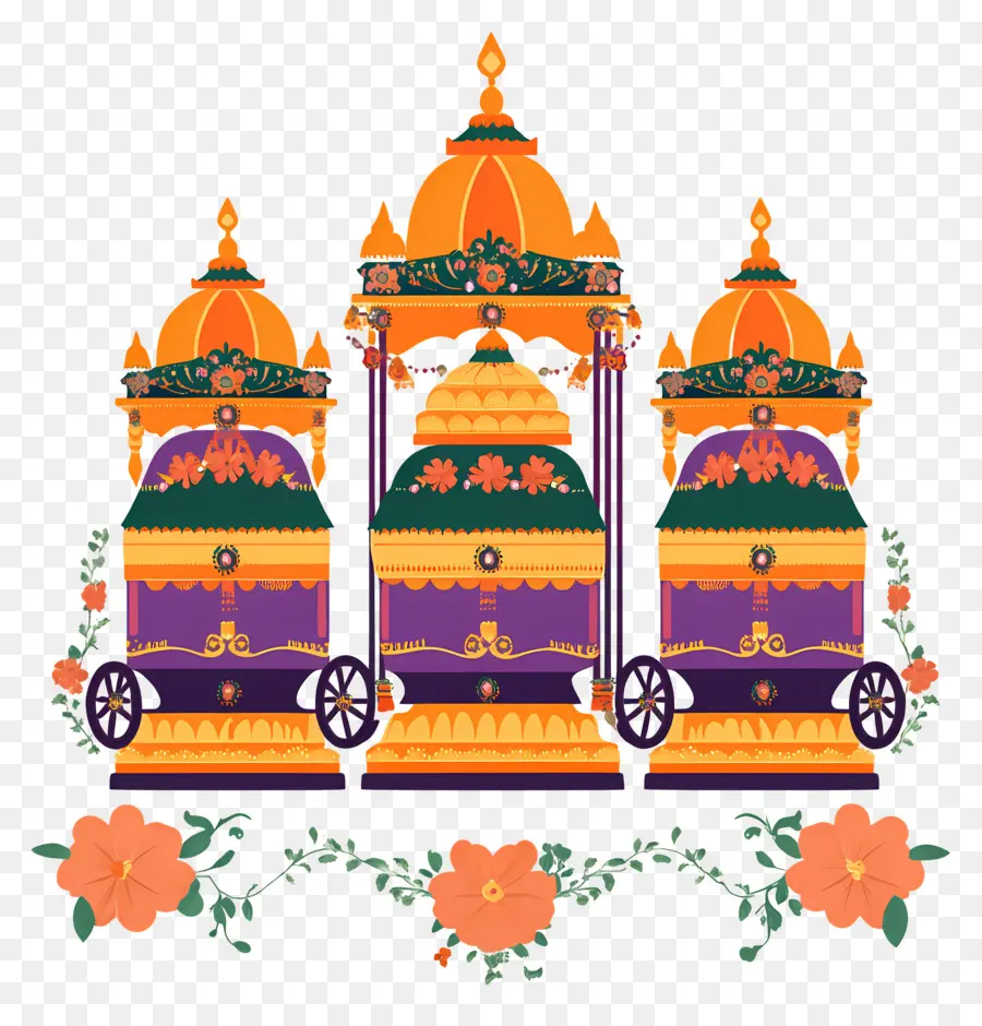 Rath Yatra，Char Du Temple PNG