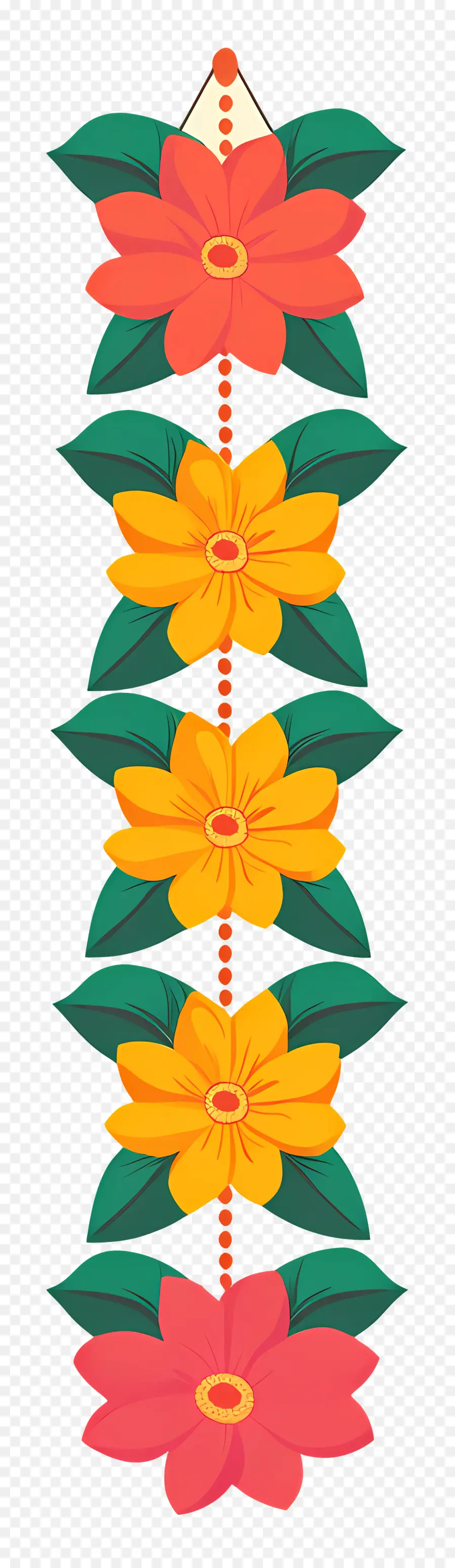 Guirlande Ougadi，Guirlande De Fleurs PNG