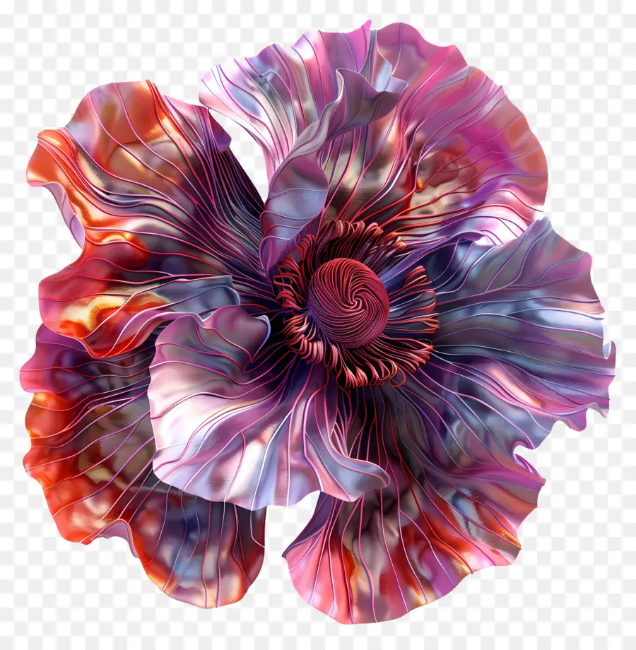 Fleur De Coquelicot Modèle 3d，Fleur PNG