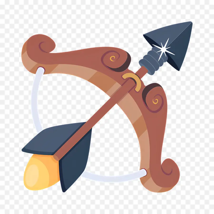 Flèche D'arc，Arc Et Flèche En Bois PNG