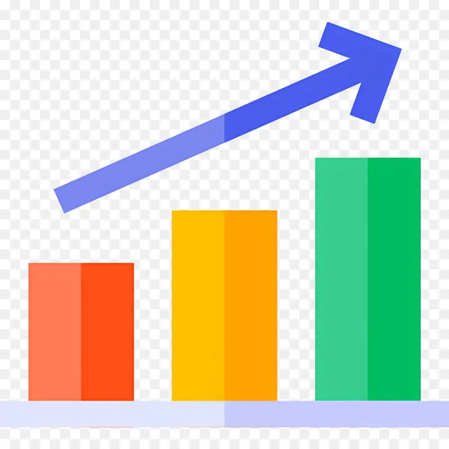 Flèche De Croissance，Graphique à Barres PNG