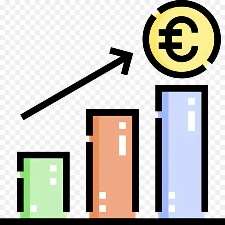 Flèche De Croissance，Graphique De Croissance De L'euro PNG