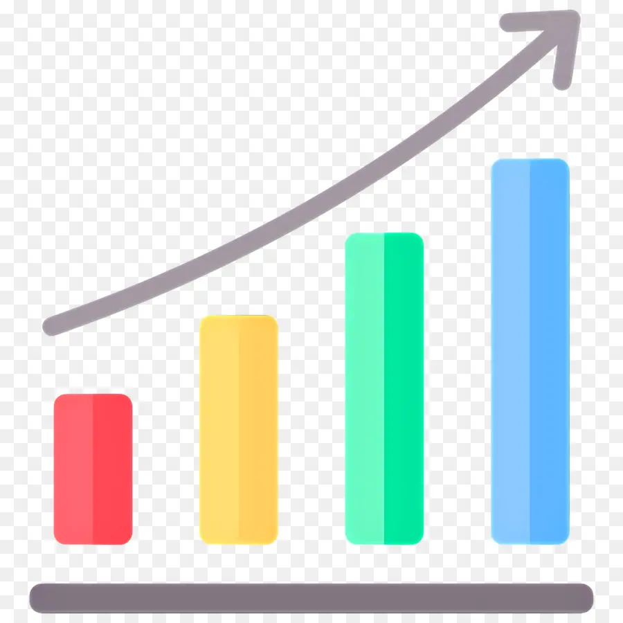 Flèche De Croissance，Graphique à Barres PNG
