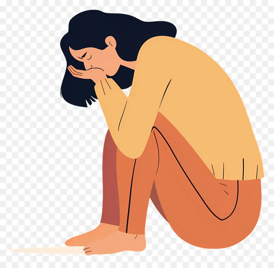 Femme Qui Pleure，Femme Triste PNG